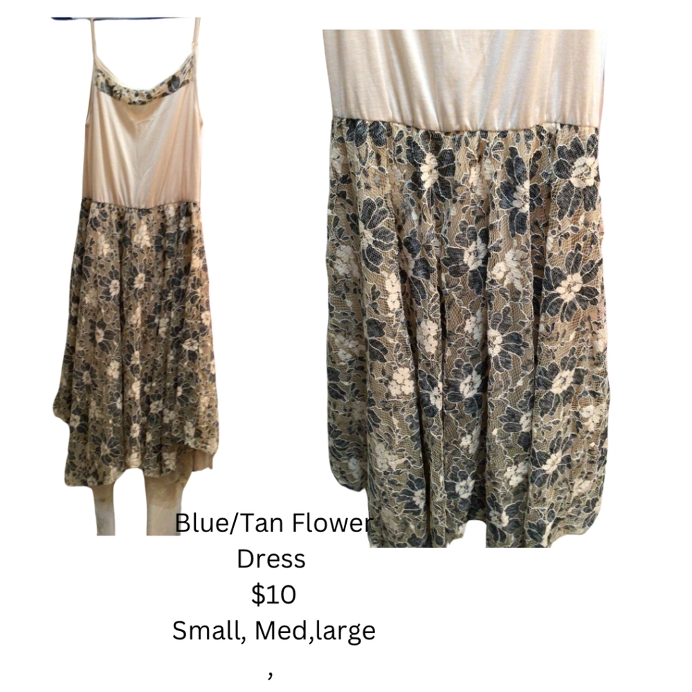 Ryu Flowery Lace Dress- Spegetti Strap- Size Small